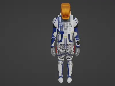 Robot Soldier - Assault Soldier Low-poly 3D model