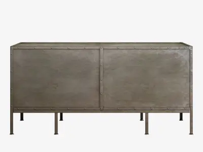 Restoration hardware industrial tool chest desk 3D model