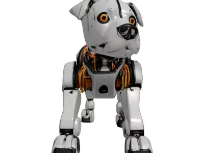 Damaged Robotic Dog Toy 3D model