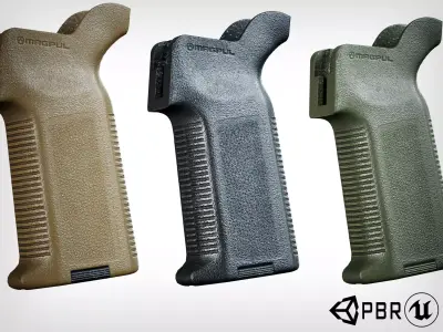 Pistol Grip Magpul MOE-K2 AR 15 Low-poly 3D model