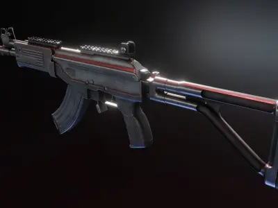 STV-380 with OPL40M Low-poly 3D model