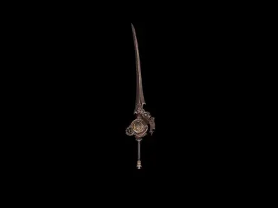 Steampunk Sword 3D model