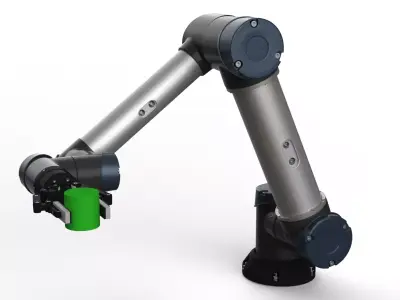 Industrial Robot arm With Robotiq Two Finger  3D model