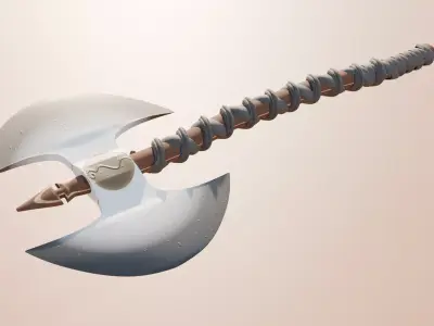 Game Axe Free low-poly 3D model
