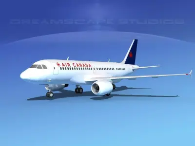 Airbus A319 Air Canada 2 3D model