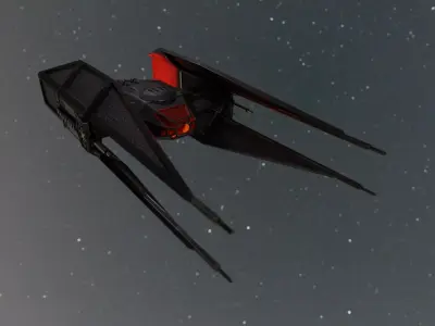 Tie silencer from Star wars 3D model