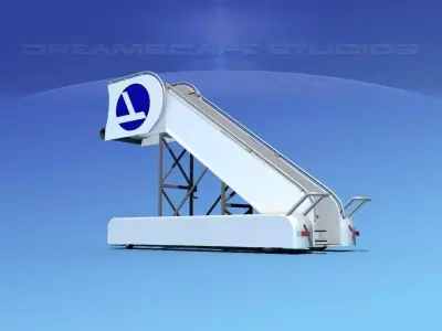Airport Stairs Eastern 2 3D model