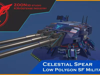 K35-Defense Industry  Celestial Spear Low-poly 3D model