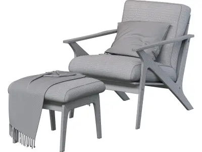 Baxton Studio Bianca Mid-Century 3D model