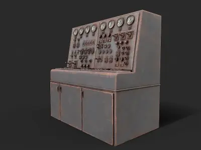 Control Panel Factory  Low-poly 3D model