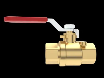 Ball valve 3D model purchase