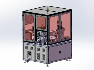 Automatic Assembly Machine for Valve Bodies and O-rings 3D model