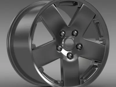 Jeep Wrangler rim 3D model