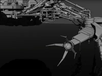 The MechArachnid - Mechanical Spider Rig 3D model