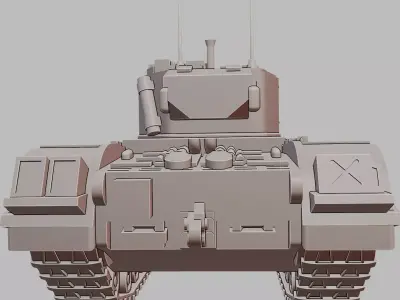 Churchill Mk VII British Heavy Infantry Tank WWII 3D Printable  3D print model