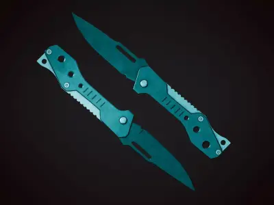 Knife 4 G Low-poly 3D model