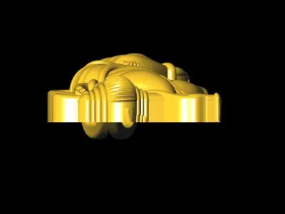 Bajrangbali Pendant - 0044  3D print model