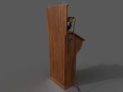 ANTIQUE PHONE Low-poly 3D model purchase