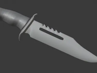 Bowie Knife 3D model