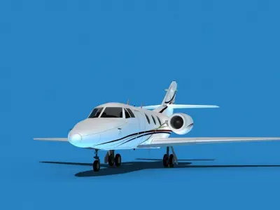 Dassault Falcon 10 V11 3D model