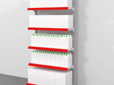 shelf module raf modulu sales stand 3D model