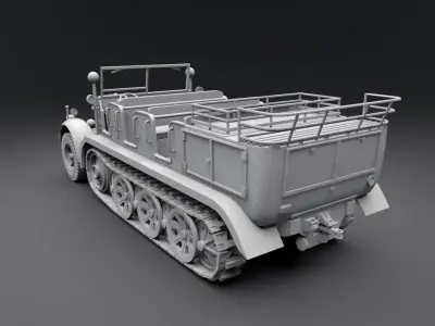 SdKfz 7 Scale model  3D print model