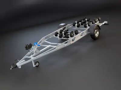 Boat Trailer RV 3D model