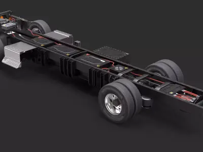 Full Electric Truck Chassis 3D model