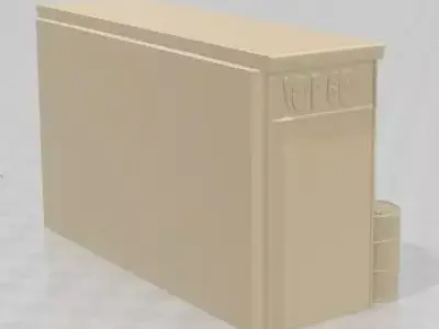 Chrysler D Elegance 1952 3D Frame Diorama Printable 3D print model