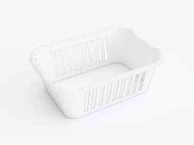Plastic crate 01 3D model