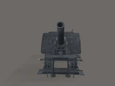 Big Bertha Low-poly 3D model