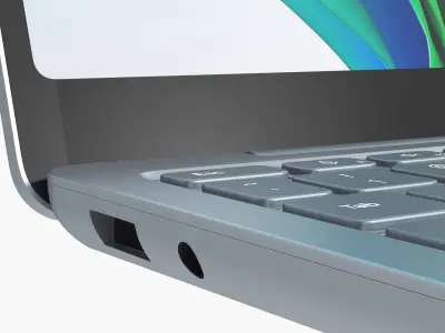 Microsoft Surface Laptop 13 Ocean Rigged 3D model
