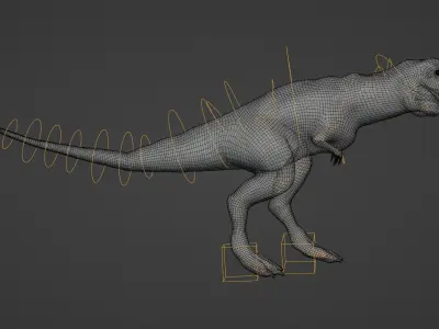 Tyrannosaurus Rex Low-poly 3D model 15