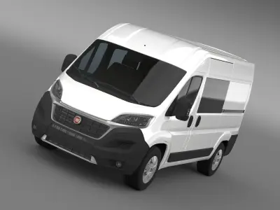 Fiat Ducato Combi Van 2015 3D model