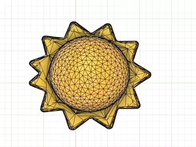 Sun 3D Model 3D print model