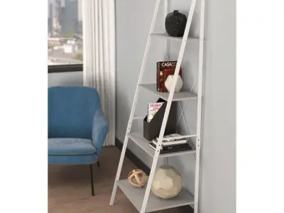 Almanzar Steel Ladder Bookcase - 3 colour 3D model