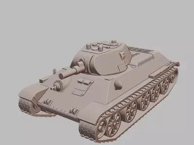 A32 Tank Detailed 3D Printable Military Vehicle Model 3D print model