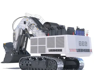 Excavator LIEBHERR R996 3D model