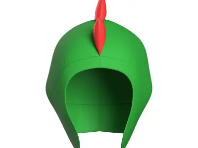 Kids Dragon Beanie 3D model
