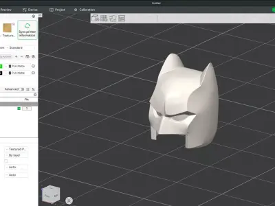 Custom3Dprint Minifigure Accessory -Batman Headgear V2 3D print model