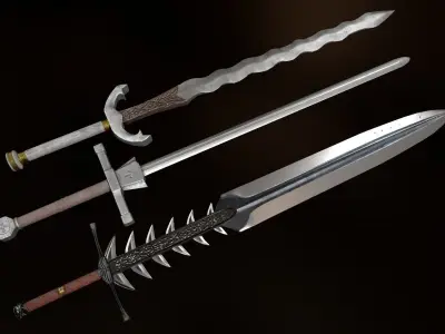 GreatSword Collection Vol 1 - PBR Low-Poly Models Low-poly 3D model