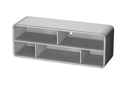 TV stand rocky 3D model