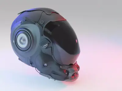 Military SCI-FI Helmet 3D model