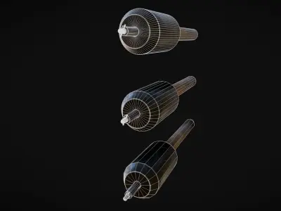 German Stockmine-43 Anti-Personnel Mine 3D model