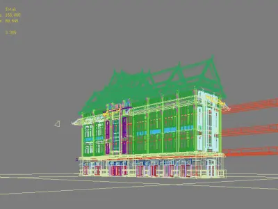Chinese Style Architecture 3D model 61