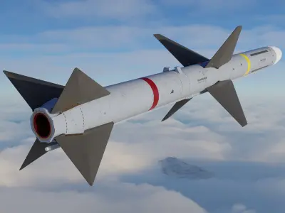 Aim 7 Sparrow Missile 3D model