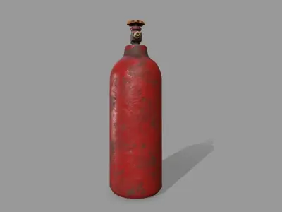 Propane Tank Low-poly 3D model