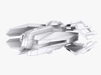 Free SF Fighter 3D model