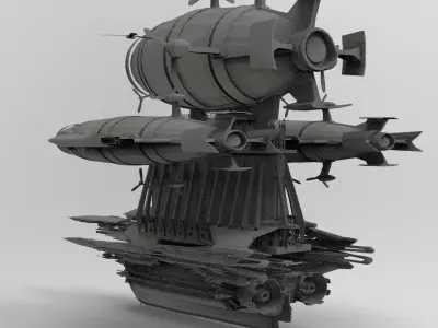 Grand Cathedral Airship 13 3D model