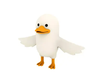 Duck Character 3D model